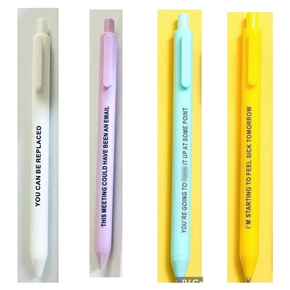 Funny Ink Pens Set of 4